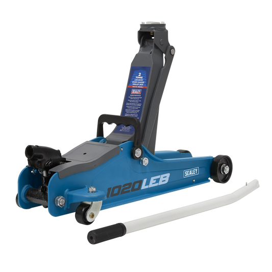 Low Profile Short Chassis Trolley Jack 2 Tonne - Blue 1020LEB