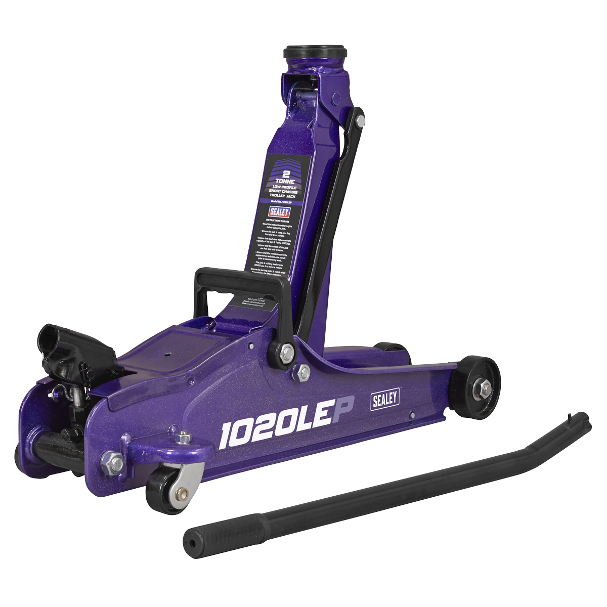 Low Profile Short Chassis Trolley Jack 2 Tonne - Purple 1020LEP