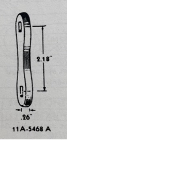 Front and Rear Spring Shackle Bar 11A-5468-A - Belcher Engineering