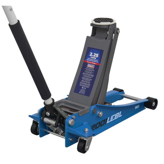 Low Profile Trolley Jack with Rocket Lift 2.25 Tonne - Blue 2001LEBL