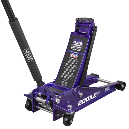 Low Profile Trolley Jack with Rocket Lift 2.25 Tonne - Purple 2001LEP