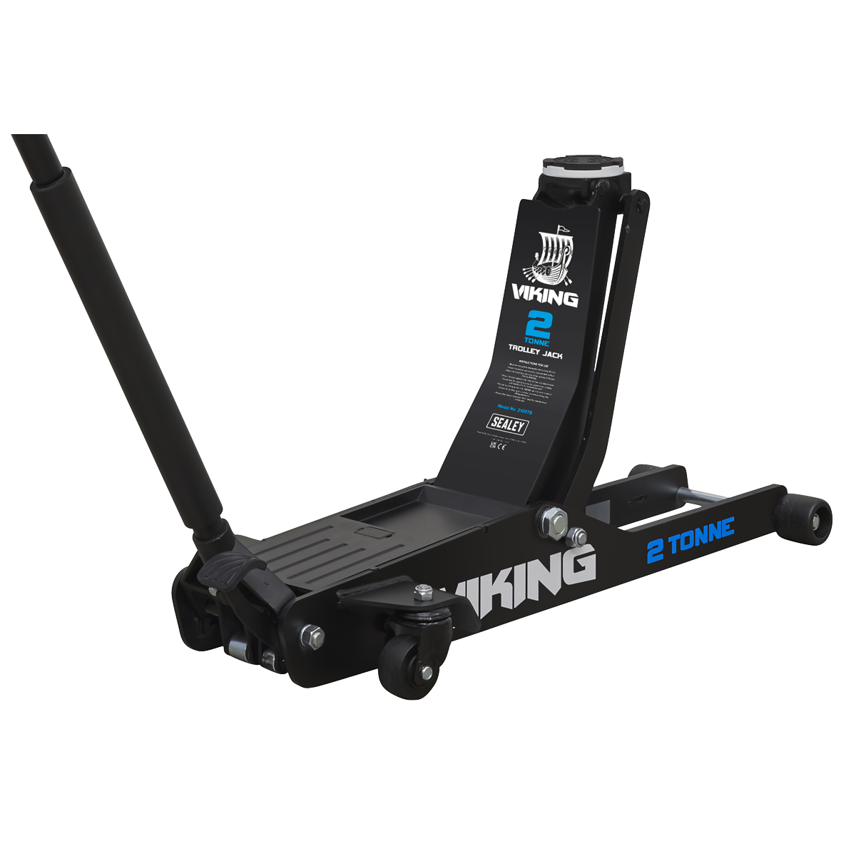 Viking Low Profile Professional Long Reach Trolley Jack with Rocket Lift 2 Tonne 2100TB