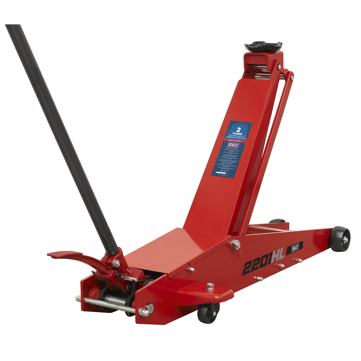 Long Reach High Lift Commercial Trolley Jack 2 Tonne 2201HL