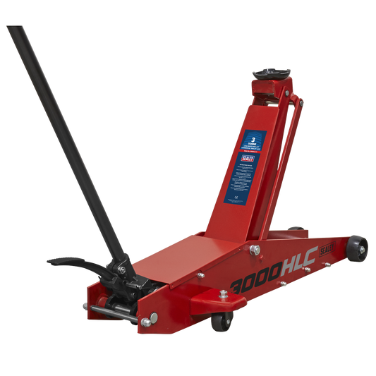 Premier Long Reach High Lift Trolley Jack 3 Tonne 3000HLC