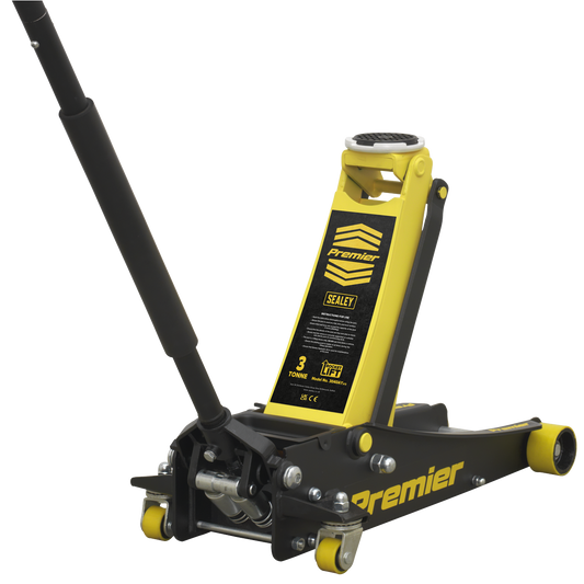 Premier Low Profile Trolley Jack with Rocket Lift 3 Tonne - Yellow 3040AY