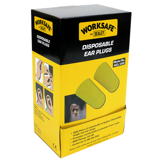 Worksafe® Disposable Ear Plugs - 200 Pairs 403/200