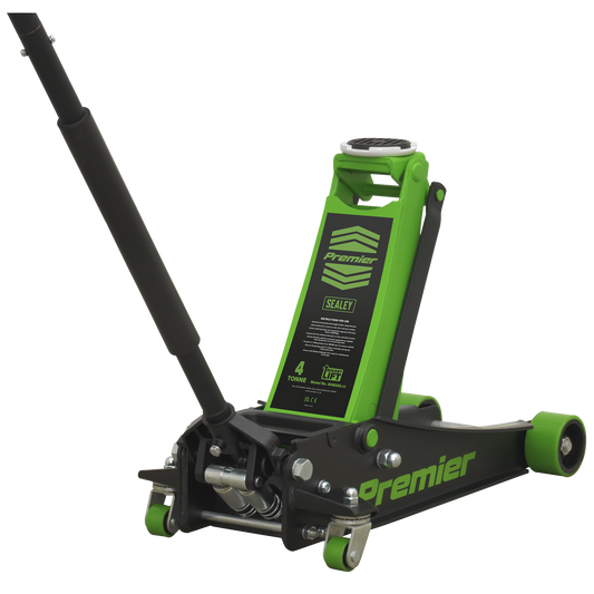 Premier Low Profile Trolley Jack with Rocket Lift 4 Tonne - Green 4040AG