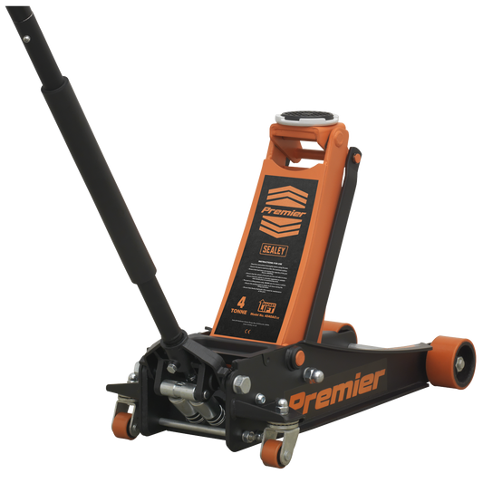 Premier Low Profile Trolley Jack with Rocket Lift 4 Tonne - Orange 4040AO