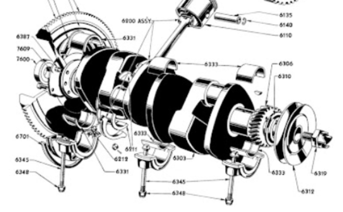 1936 - 1948 Mains studs 68-6345