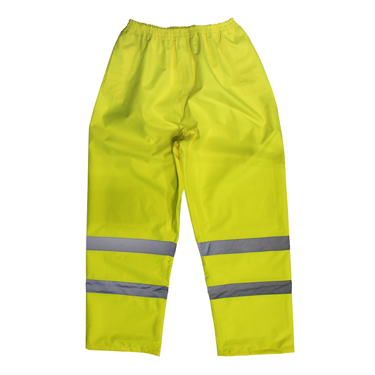 Worksafe® Hi-Vis Yellow Waterproof Trousers - X-Large 807XL