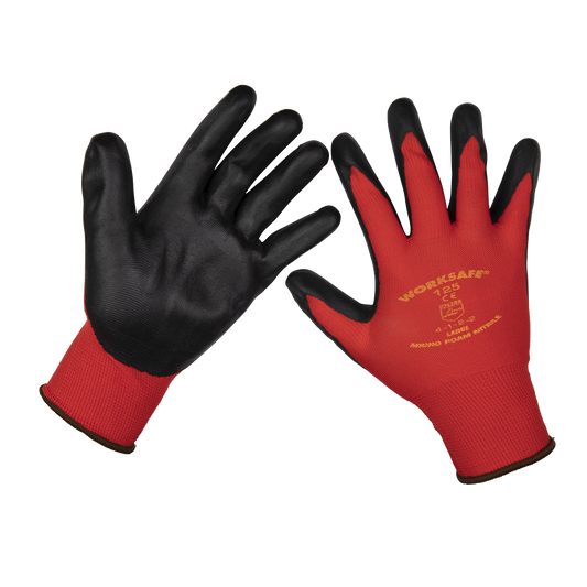 Worksafe® Nitrile Foam Gloves, Large - Pair 9125L