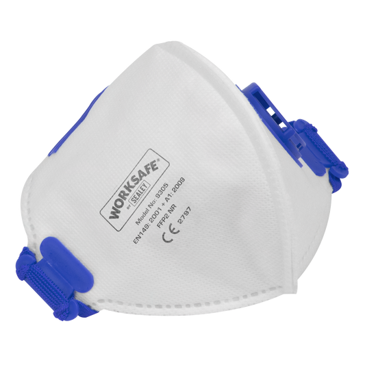 Worksafe® Valved Fold Flat Mask FFP2 - Pack of 10 9305/10