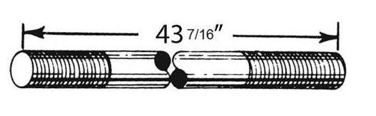 Track Rod A-3281 Ford Model A, B & Early V8 1928-1934 (Tie Rod)