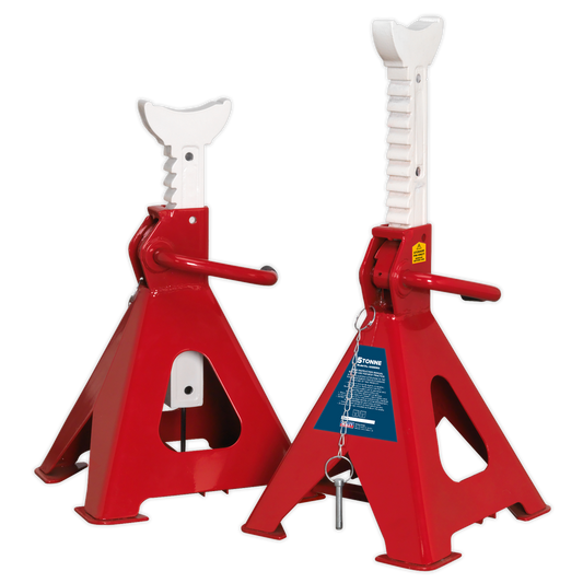 Auto Rise Ratchet Axle Stands (Pair) 5 Tonne Capacity per Stand AAS5000