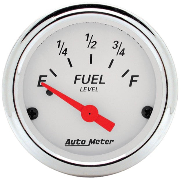 Gauge: Fuel -Artic White-Autometer 1315 - Belcher Engineering