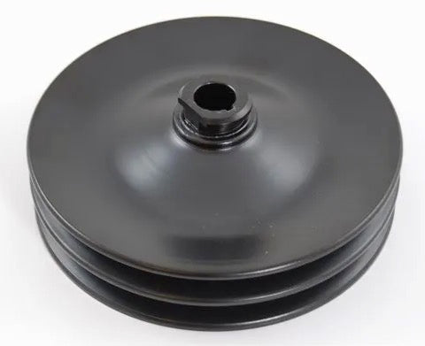 Power Steering Pulley Black Double Groove SBC GM R8947B