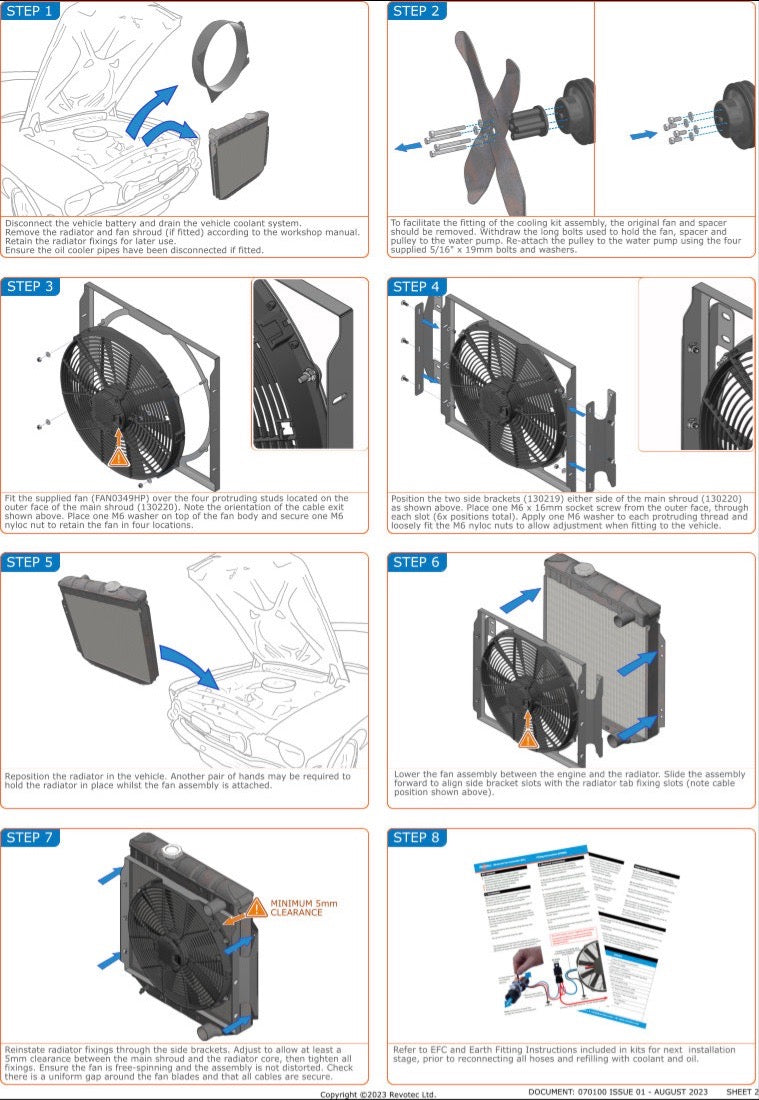 1965 Ford Mustang Electronic Fan