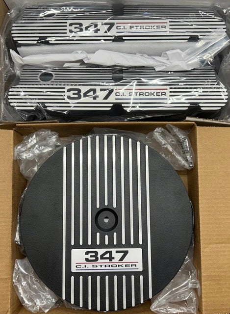 Air Cleaner 14" (Ford) 347 CI Stroker 14 inch Black ** - Belcher Engineering