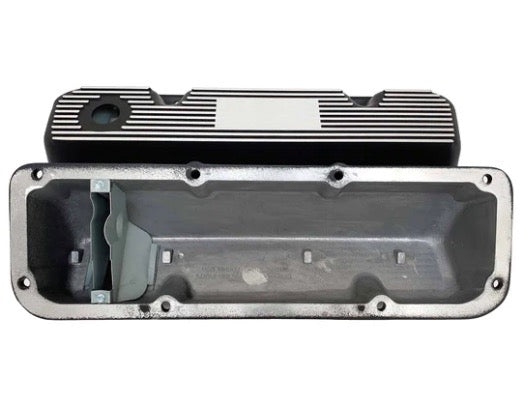 Valve Covers 351 Cleveland Logo Black** - Belcher Engineering