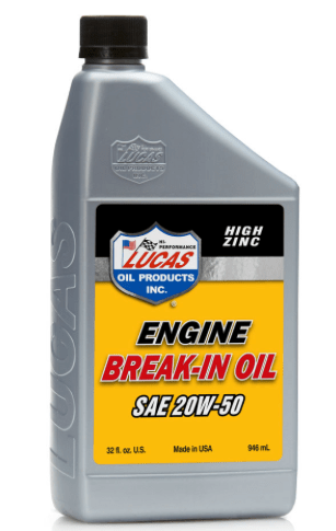 Break-in oil - Belcher Engineering