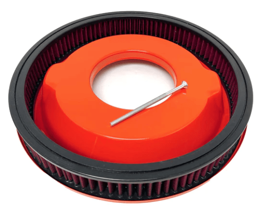 Air Cleaner 14" Round Chevy 350 Corvette (Chevy Orange) - Belcher Engineering