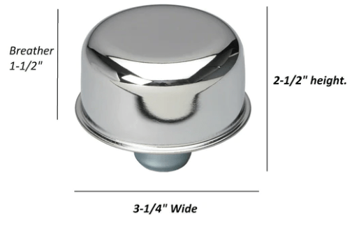 Push in Breather Cap Ford 289 Chrome - Belcher Engineering