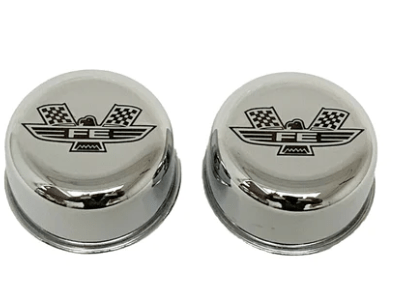 Push in Breather Cap Ford FE American Eagle Chrome** - Belcher Engineering