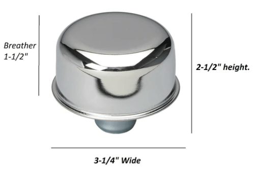 Push in Breather Cap Ford FE American Eagle Chrome** - Belcher Engineering